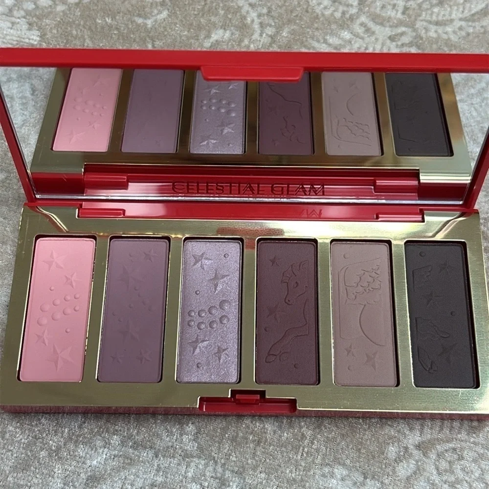 Brand New Estee Lauder Celestial Glam Eyeshadow Palette & Sonia Kashuk Brush Set